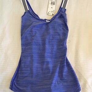 adidas Women's Purple Strappy Tank Top